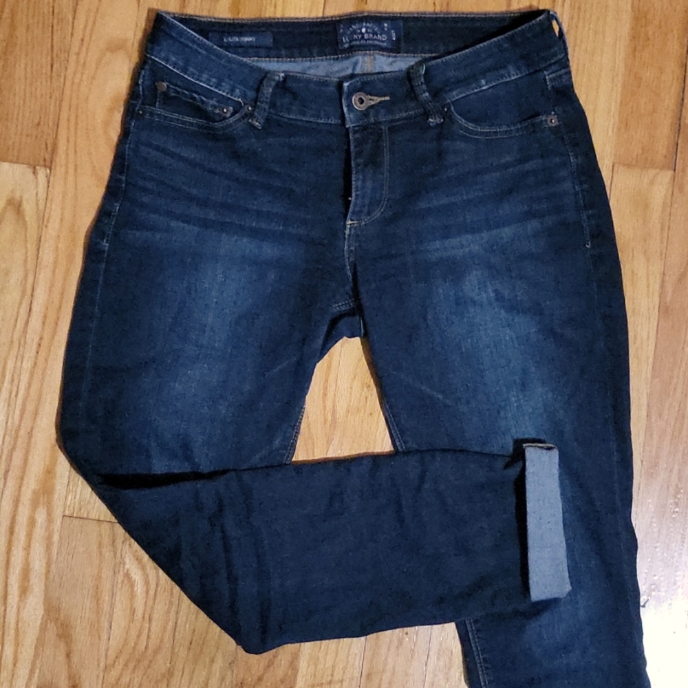 Lucky Brand Ultra Skinny Blue Jeans, Size 4/27 - No Rips, Tears or Fading